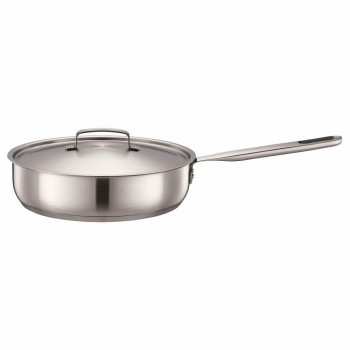 Fiskars virėjo keptuvė 26 cm su dangčiu, visiškai plieninė