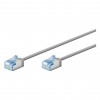 Goobay Slim Cat6a U/FTP tinklo kabelis RJ45, 1 m, pilkas