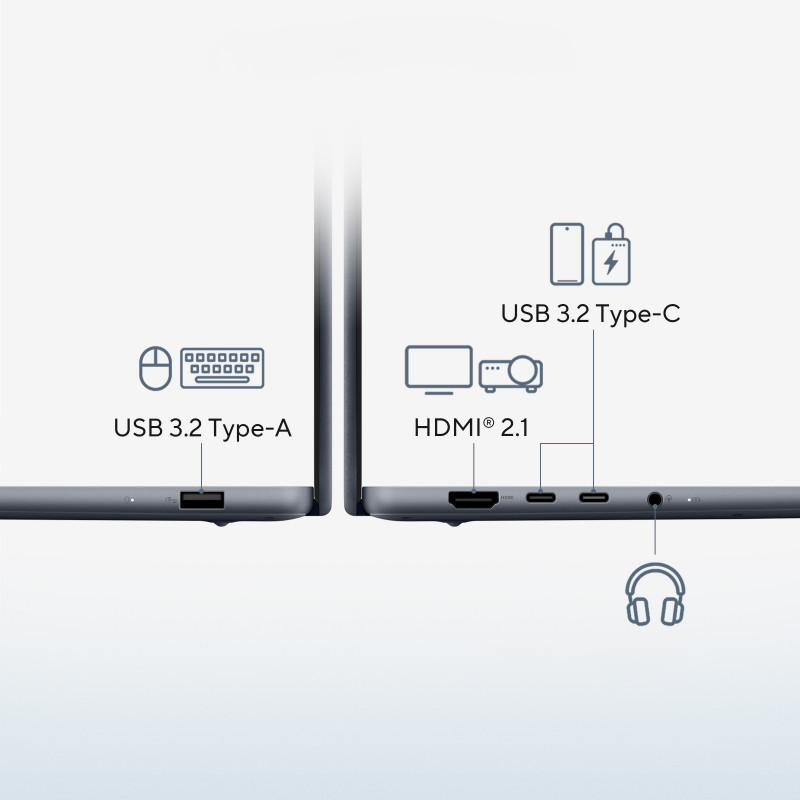 ASUS Zenbook 14 UX3480QA-SF003W 14 inch nešiojamasis kompiuteris – Qualcomm Snapdragon X X1-26-100, 16GB RAM, 512GB SSD, Windows 11 Home