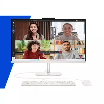 HP OmniStudio 27-cw0470ng 27 inch FHD viskas-viename kompiuteris – AMD Ryzen AI 7 445, 16GB RAM, 512GB SSD, Windows 11 Home (DE), baltas