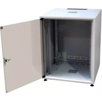 IT-Budget 19 inch tinklo spintelė SJB, 12U, WxD 600x600 mm, stiklinės durelės, galinė panelė, šviesiai pilka (W-3987-01-02-011-BBL)