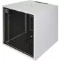 Silence Rack Office 12U 19 inch garso izoliacijos spinta su tyliu ventiliatoriumi ir stiklinėmis durelėmis, 600 x 600 mm, šviesiai pilka (SRO126060)