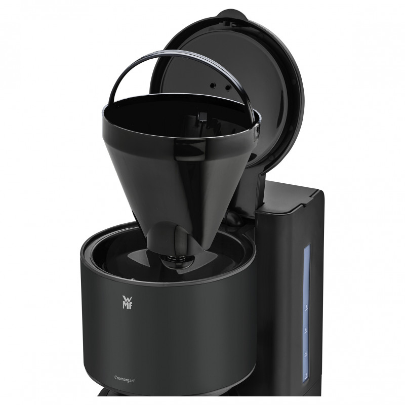 WMF Stelio kavos aparatas su stikliniu ąsočiu, Deep Black (412150071)
