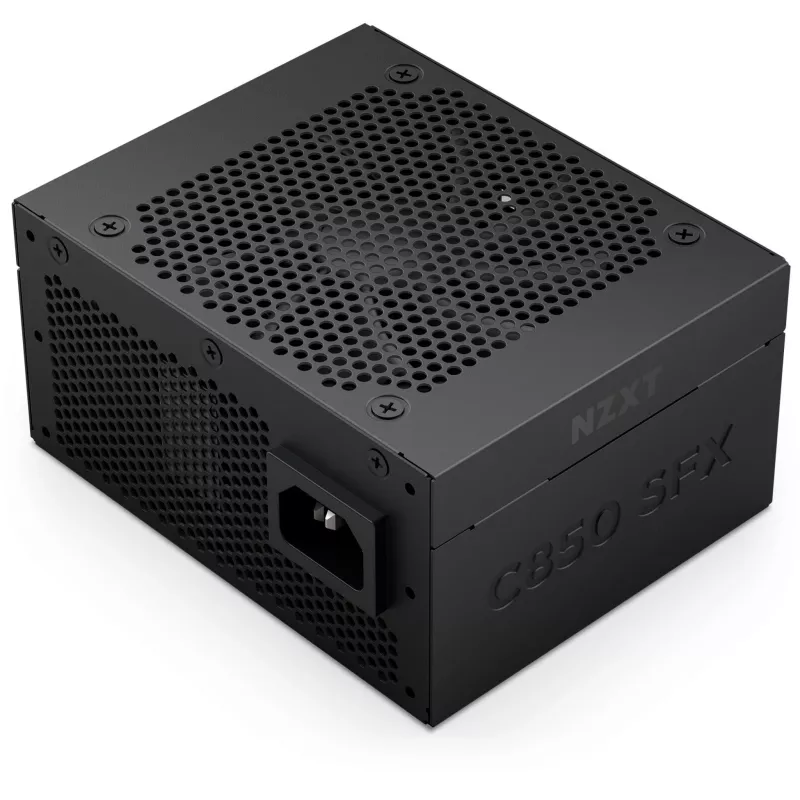 NZXT C850 SFX 850 W maitinimo blokas, juodas, 1x 12-Pin High Power GPU, 3x PCIe, kabelių tvarkymas (PS-8G1BB-EU)