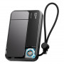 SHARGE ICEMAG 3 nešiojamas akumuliatorius, 10 000 mAh, 25 W Qi2, 35 W USB-C, juodas