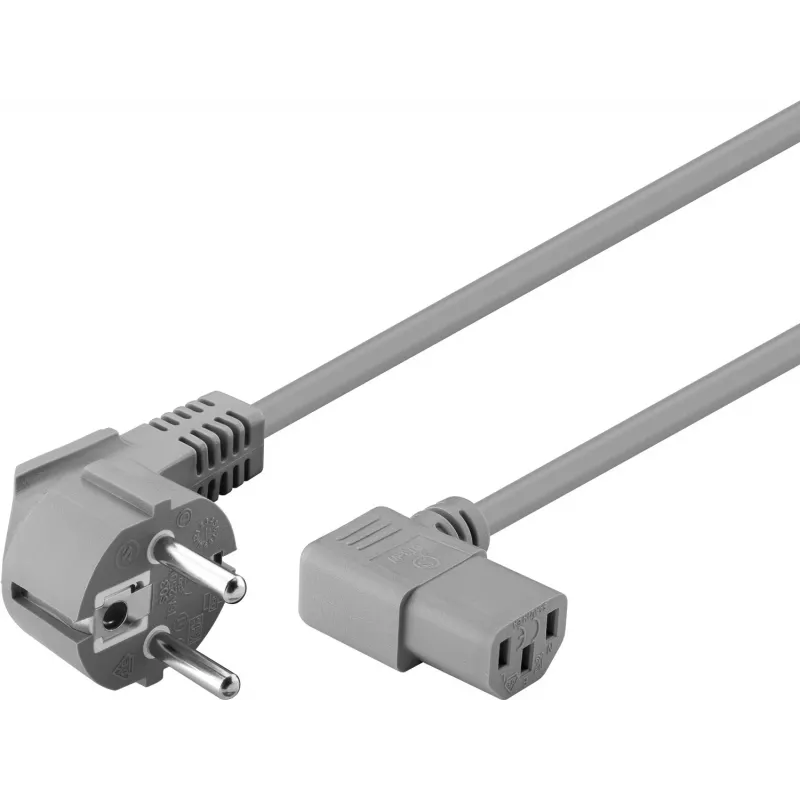 DSIT maitinimo laidas Schuko į IEC C13, 2 m, pilkas