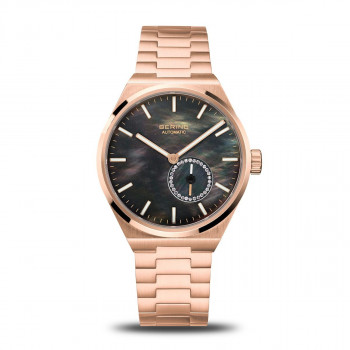 Bering moteriškas automatinis laikrodis 19435-762, 40 mm, rožinis