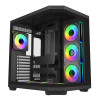 FSP U580 ARGB ATX Ultra bokštas korpusas žaidimams - juodas