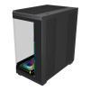FSP U580 ARGB ATX Ultra bokštas korpusas žaidimams - juodas