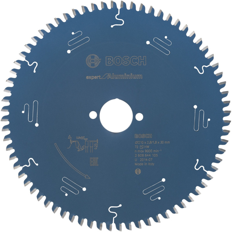 Bosch Expert for Aluminium diskinio pjūklo diskas Ø 210 mm, 72 dantys, anga 30 mm (2608644105)