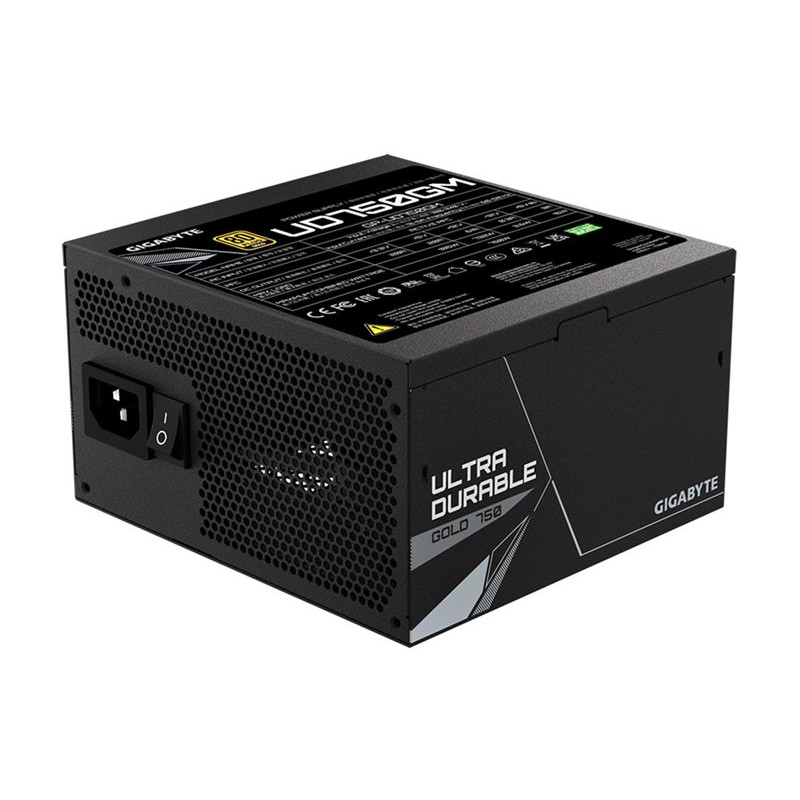 GIGABYTE UD750GM 750W ATX maitinimo blokas, 80+ Gold, visiškai modulinis