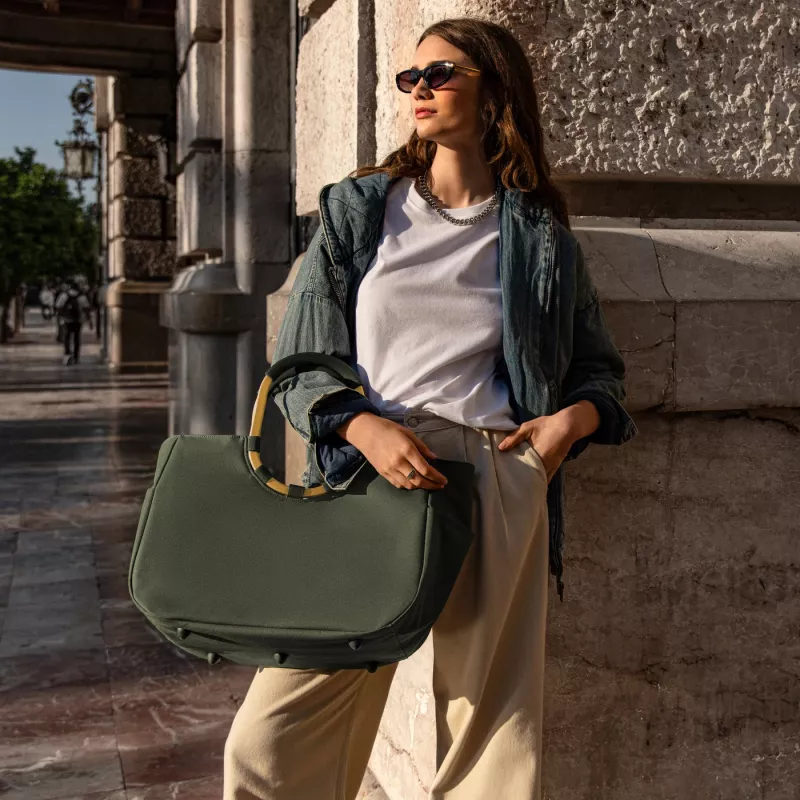 reisenthel loopshopper L pirkinių krepšys, forest gold, atsparus vandeniui, 25 L (OR5054)