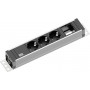 Bachmann UNIVERSAL ilgintuvas, 3 lizdai, 3 m, juodas / sidabrinis-antracitas (922.0111)