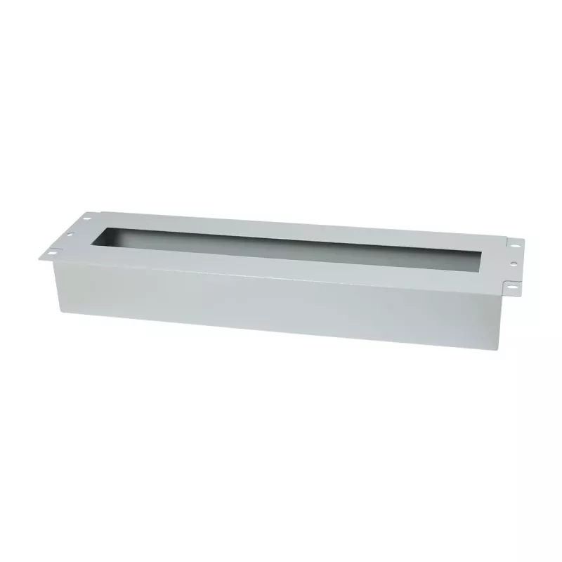 Allnet 19 inch 3U DIN bėgio skydas automatiniams jungikliams, gylis 61 mm, priekinis montavimas, šviesiai pilkas (ALL-S0002257)