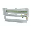 Allnet 19 inch 3U DIN bėgio skydas automatiniams jungikliams, gylis 61 mm, priekinis montavimas, šviesiai pilkas (ALL-S0002257)