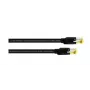 Cordial Cat5e S/UTP komutacinis kabelis RJ45, 0,3 m, juodas