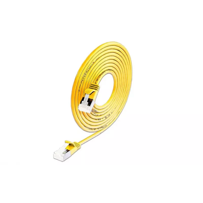 Wirewin Slim Cat6a U/FTP komutacinis kabelis RJ45, 5 m, geltonas
