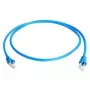 Telegärtner 100008740 RJ45 tinklo kabelis, komutacinis kabelis CAT 6a S/FTP, mėlynas, atsparus liepsnai, su apsauga nuo perlenkimo, 1 vnt.