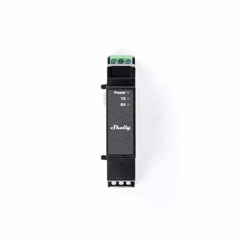 Shelly Pro Modbus Add-on RS485, DIN bėgio priedas