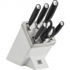 Zwilling All * Star 5 peilių rinkinys su savaime galandančiu bloku, sidabrinis