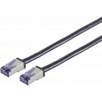Shiverpeaks Cat6a S/FTP komutacinis kabelis RJ45, 50 m, juodas