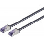 Shiverpeaks Cat6a S/FTP komutacinis kabelis RJ45, 50 m, juodas