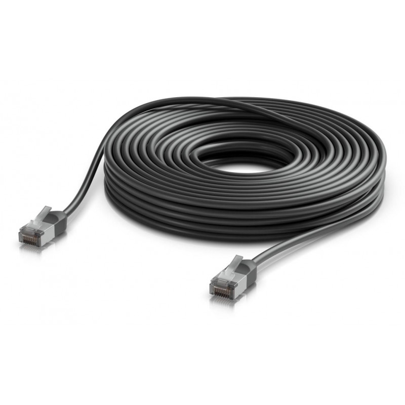 Ubiquiti lauko Cat6a F/UTP komutacinis kabelis RJ45, 15 m, juodas