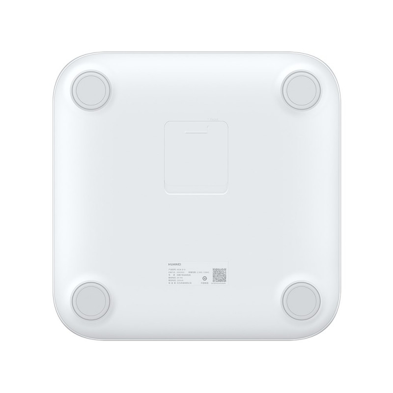 Huawei Scale 3 Bluetooth Edition balti / išmaniosios asmeninės svarstyklės / grūdintas stiklas / WiFi ir BT / iki 150 kg / Android ir iOS