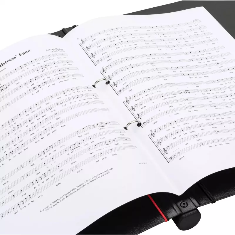 FALKEN muzikos aplankas Gloria, juodas, 1 vnt.