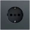 GIRA 418873 SCHUKO lizdas System 70, antracito