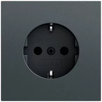 GIRA 418873 SCHUKO lizdas System 70, antracito