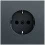 GIRA 418873 SCHUKO lizdas System 70, antracito