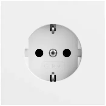 GIRA 418872 SCHUKO kištukinis lizdas System 70, grynai baltas