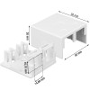 Techly 366310 paviršinio montavimo dėžutė 2 Keystone moduliams RJ45 arba RJ11/12