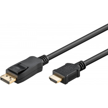 Goobay DisplayPort į HDMI kabelis, 5 m, juodas (80518)