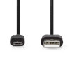 Nedis USB-A kabelis, 2 m