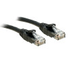 Lindy Cat6 U/UTP komutacinis kabelis RJ45, 7.5 m, juodas