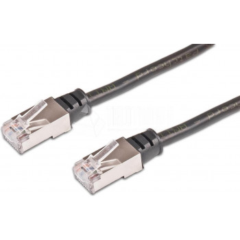 Wirewin Cat5e U/FTP komutacinis kabelis, 2 m, juodas
