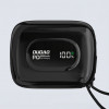 Dudao K32 nešiojamas įkroviklis 22.5W 10000 mAh su įmontuotais USB-C/Lightning kabeliais - juodas