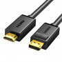 Ugreen DisplayPort į HDMI kabelis, 3 m, 4K, juodas