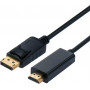 Secomp DisplayPort kabelis, 2 m, 4K, juodas