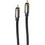 shiverpeaks BS20-40155 RCA garso kabelis, RCA kištukas – RCA kištukas, auksuoti kontaktai, 1,5 m, juodas