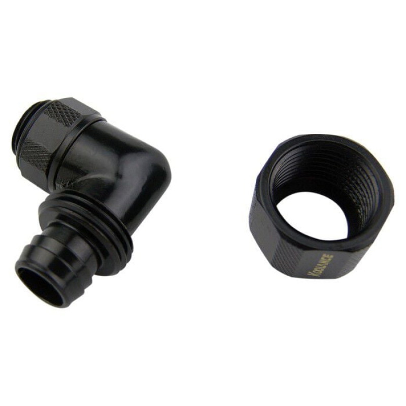 Koolance suspaudžiamoji jungtis 10mm x 13mm - juoda