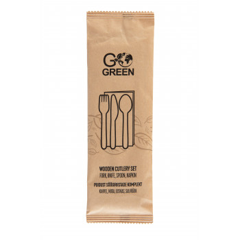 Gogreen Go Green medinių stalo įrankių rinkinys (1901049)