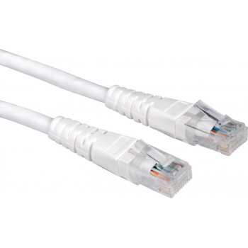 Secomp Cat6 U/UTP komutacinis kabelis RJ45, 10 m, baltas