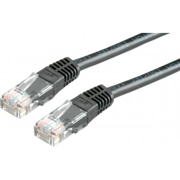 Secomp Cat6 U/UTP komutacinis kabelis RJ45, 1 m, juodas