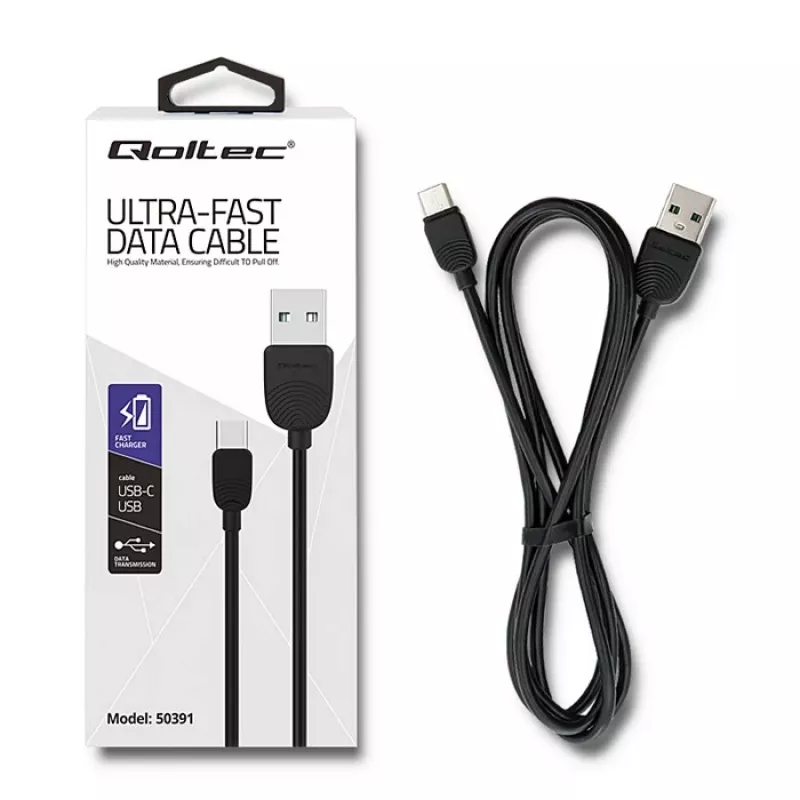 Qoltec USB-C į USB 2.0 A laidas, 1,2 m (50391)