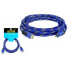 LTC High Speed HDMI kabelis, 5 m, 4K, mėlynas