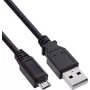 InLine USB 2.0 kabelis Micro-USB į USB-A, 5 m, juodas