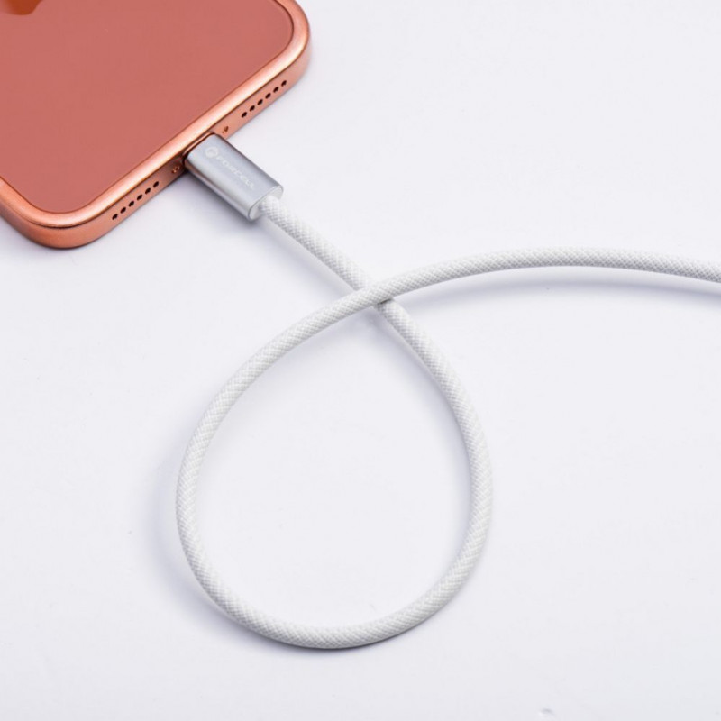 Forcell USB laidas USB-C į USB-C, 2 m, 240 W, baltas